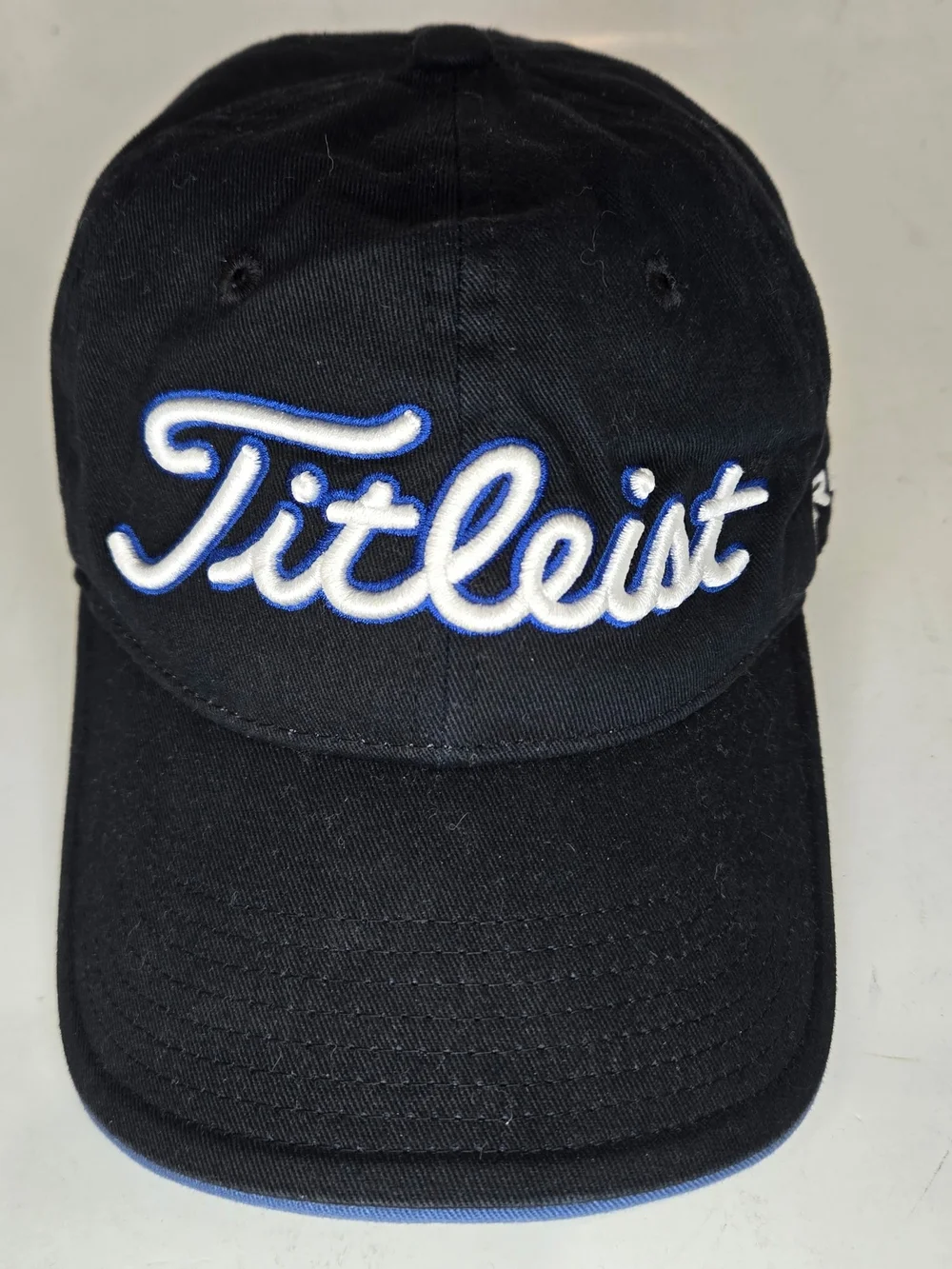 Titleist Navy and Black Golf Cap with White Logo